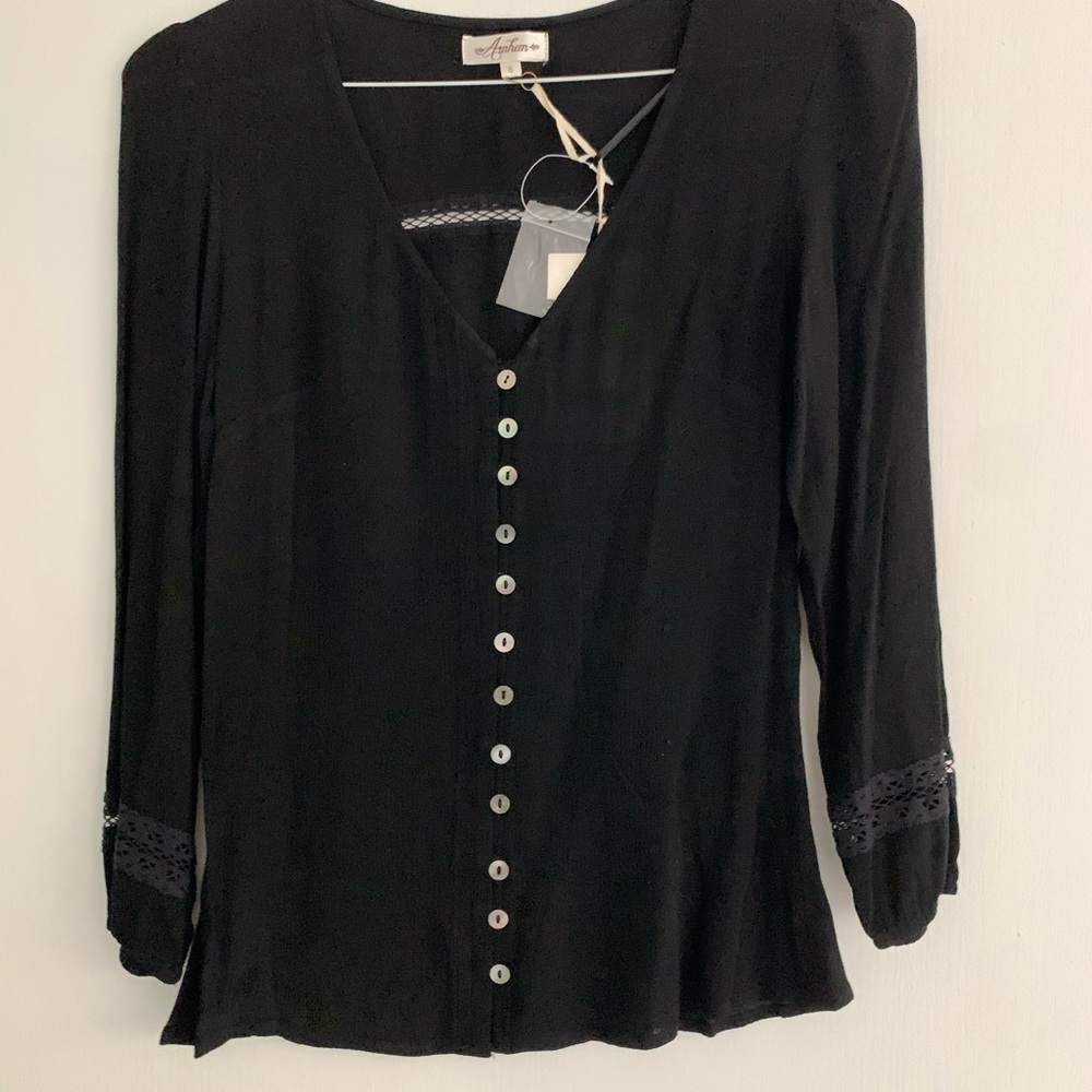 NWT Arnhem Juno Blouse Black